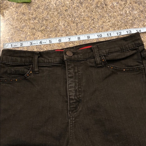 Brown NYDJ Petite Jeans Size 8P - Picture 11 of 13